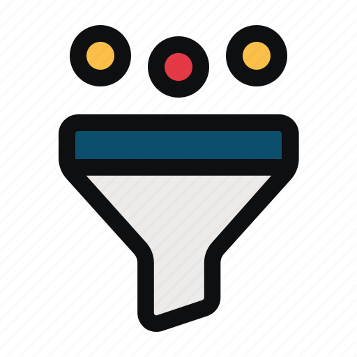 Funnel, filter, tool, lead, generation, filtering, refine icon - Download on Iconfinder