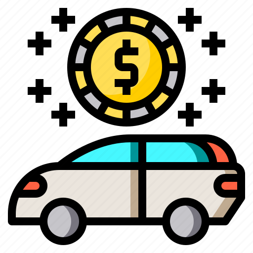 Rich, car, bonus, dallor, seo icon - Download on Iconfinder