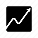 trending, up, arrow, chart, business