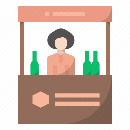 Booth, promote, sampling, shop, stall, stand, marketing strategy icon - Download on Iconfinder
