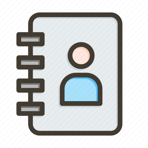 Contact book, contact, book, contact list, list icon - Download on Iconfinder