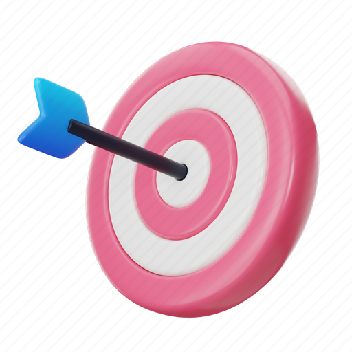 Marketing, target, goal, seo, business, archery 3D illustration - Download on Iconfinder