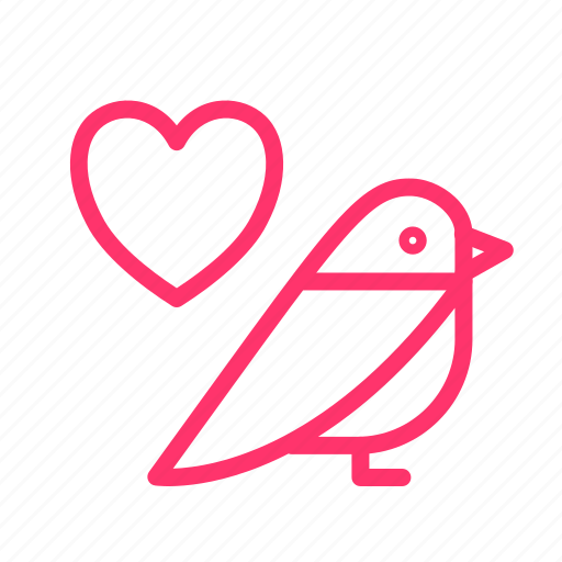 Bird, love, heart, romance, wedding, romantic, like icon - Download on Iconfinder