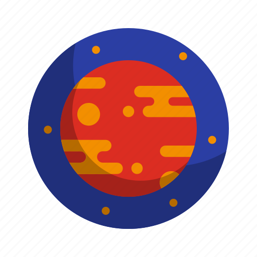Mars, planet, red, space icon - Download on Iconfinder