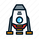 lander, rocket, space 