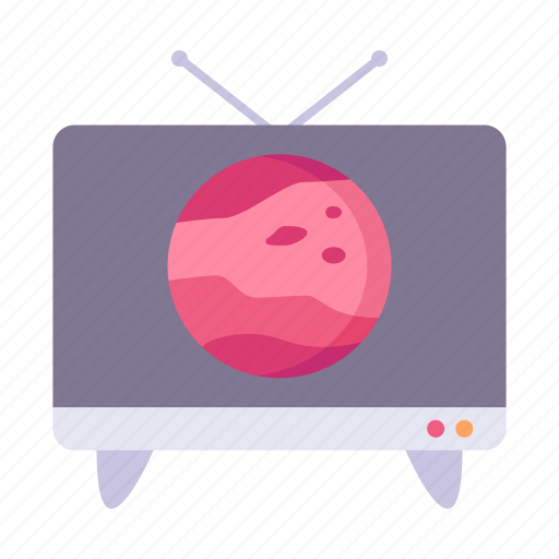 Mars, planet, tv, television icon - Download on Iconfinder