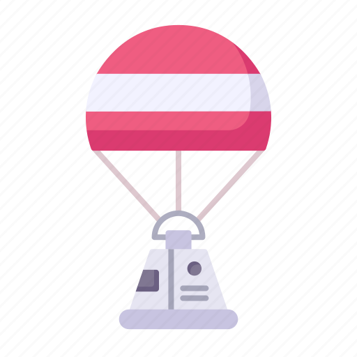 Space, capsule, parachute, spacecraft, transportation icon - Download on Iconfinder