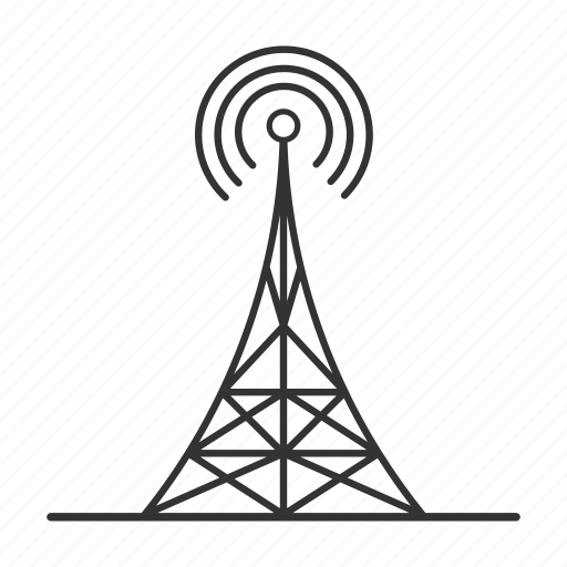 Antenna, broadcast, media, radio, signal, television, tv tower icon - Download on Iconfinder