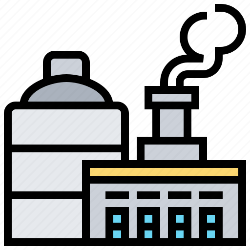 Building, factory, industry, silo, smoke icon - Download on Iconfinder