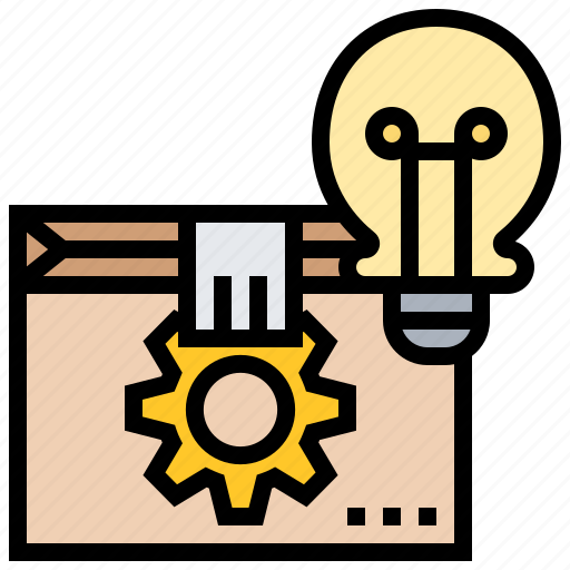Creation, idea, innovation, lightbulb, package icon - Download on Iconfinder