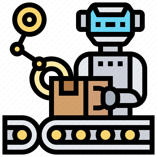 Automation, conveyor, industry, production, robot icon - Download on Iconfinder