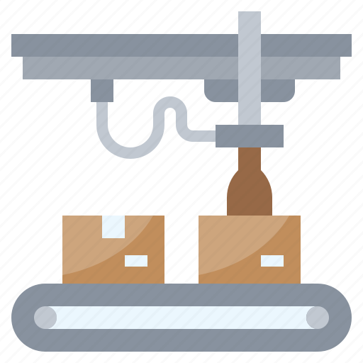 Boxes, machine, packing, people, technology icon - Download on Iconfinder