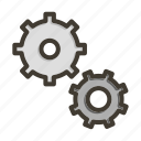 gears, settings, gear, configuration, cog