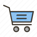 cart, trolley, basket, shopping, buy, sale