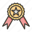 award, winner, ribbon, achievement, medal 