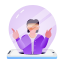 robot, hologram, projection, virtual, interaction, holographic, display 