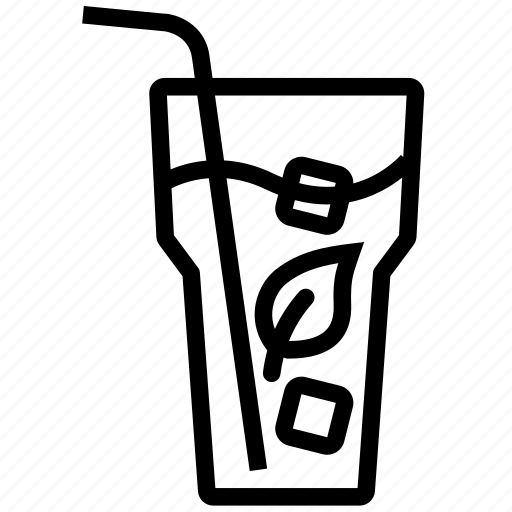 Beverage, cold drink, drink, glass, ice, matcha, tea icon - Download on Iconfinder