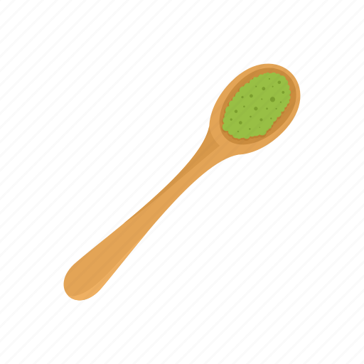 Food, green, leaf, matcha, nature, spoon, wood icon - Download on Iconfinder