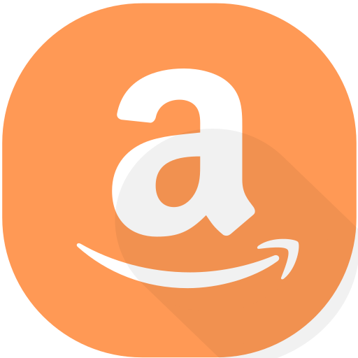 Amazon, circle, design, material, shopping, store, website icon - Free download