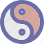 yin, symbol, yin yang 
