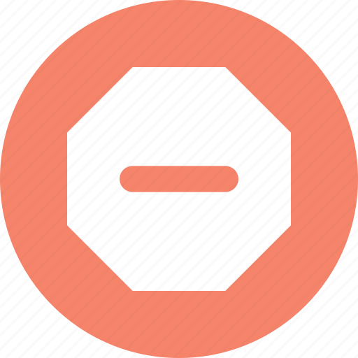 Block, octagon, stop, button icon - Download on Iconfinder