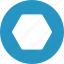 hexagon, outline, symbol, bookmark 