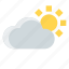 cloud, cloudy, forecast, sunny, weather 