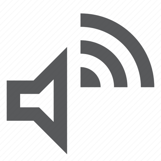 Audio, music, signal, song, sound, volume, wireless icon - Download on Iconfinder