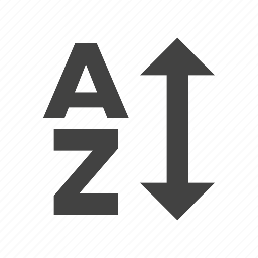 A, arrow, material, order, sort, z icon - Download on Iconfinder