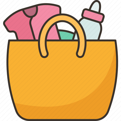 Bag, baby, accessories, travel, motherhood icon - Download on Iconfinder