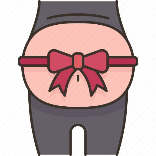Pregnant, bow, motherhood, celebrate, happy icon - Download on Iconfinder