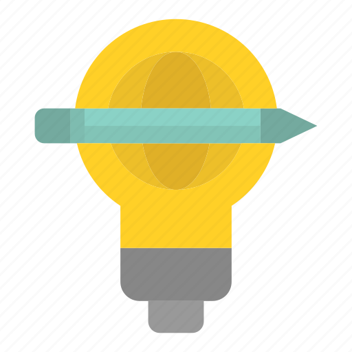 Bulb, globe, light, pen, success icon - Download on Iconfinder