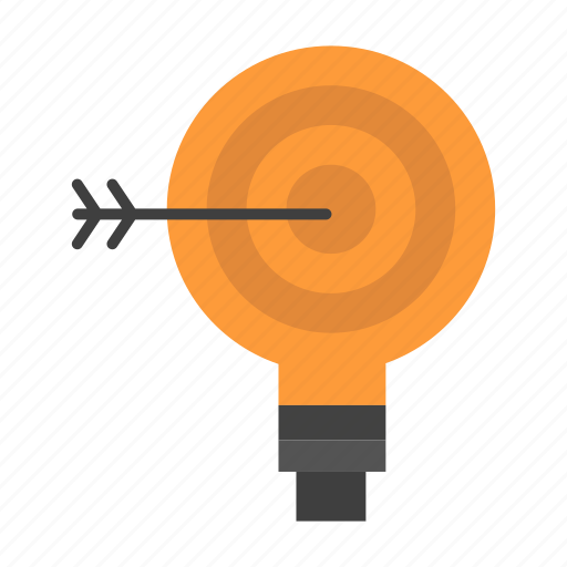 Bulb, darts, goal, idea, solution, target icon - Download on Iconfinder