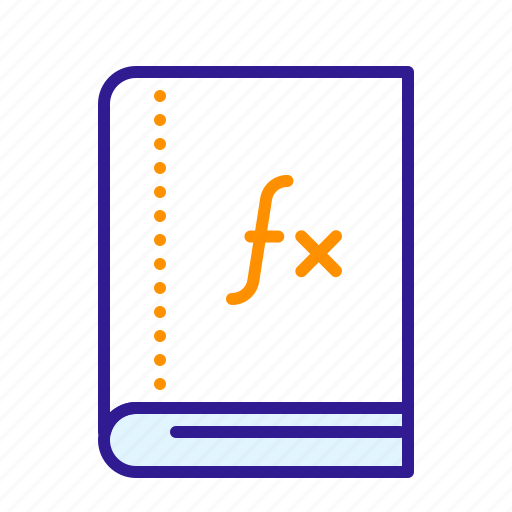 Book, education, formula, function, math, study icon - Download on Iconfinder