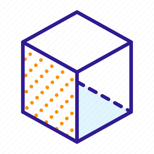 Cube, edge, education, geometry, math, school icon - Download on Iconfinder