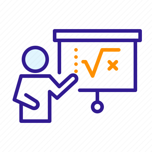 Business, formula, lecture, lesson, math, presentation, teaching icon - Download on Iconfinder
