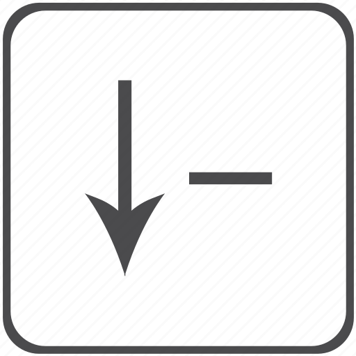 Arrow, decrease, reduce, direction icon - Download on Iconfinder