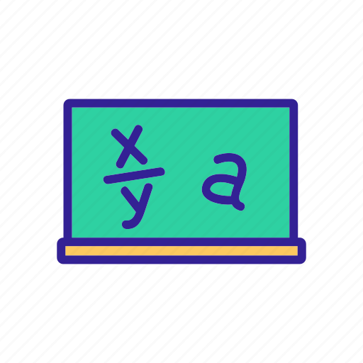 Education, formula, function, laptop, math, outline, science icon - Download on Iconfinder