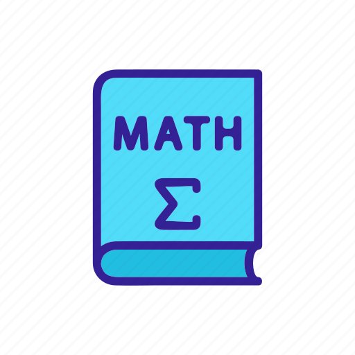 Book, education, formula, function, math, outline, science icon - Download on Iconfinder