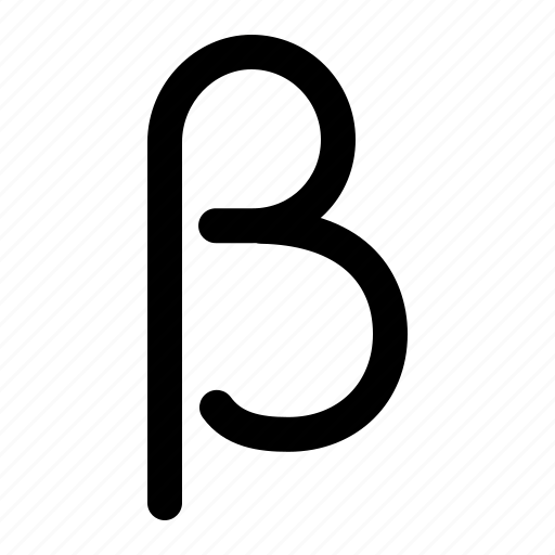 Beta, greek, alphabet, math icon - Download on Iconfinder