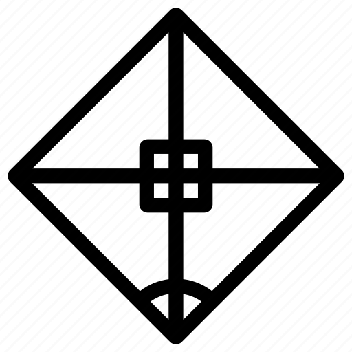 Rhombus, geometry, corner, calculator, mathematics, formula, school icon - Download on Iconfinder