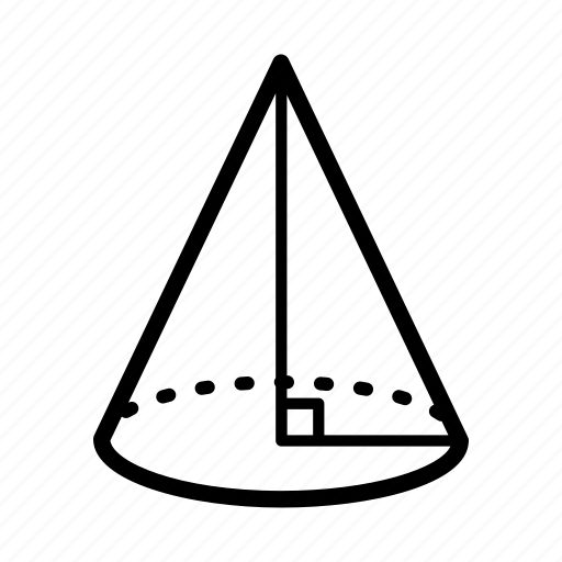 Cone, geometry, shape, angular, computative, congruent, form icon - Download on Iconfinder