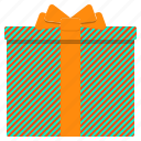 birthday, box, celebration, christmas, gift, present, stripes