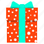 birthday, box, celebration, christmas, gift, polka dot, present 