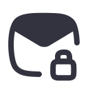 mail, lock, solid