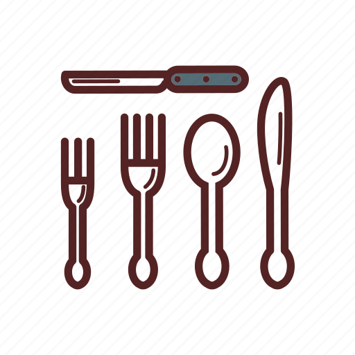 Cutlery, fork, knife, meal, spoon icon - Download on Iconfinder