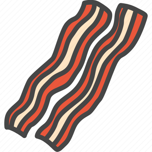 Bacon, filled, food, meat, outline icon - Download on Iconfinder