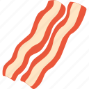 bacon, food, meat
