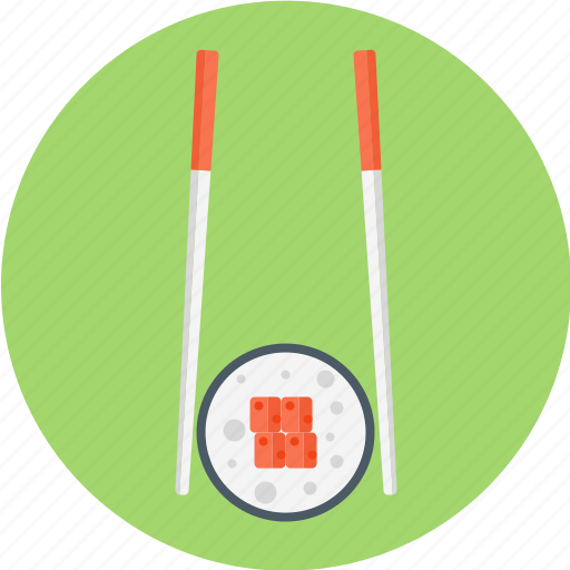 Chopstick, roll, sticks, sushi, with icon - Download on Iconfinder