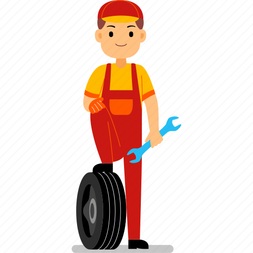 Mechanic, service, job, automobile, repair, technician, auto illustration - Download on Iconfinder